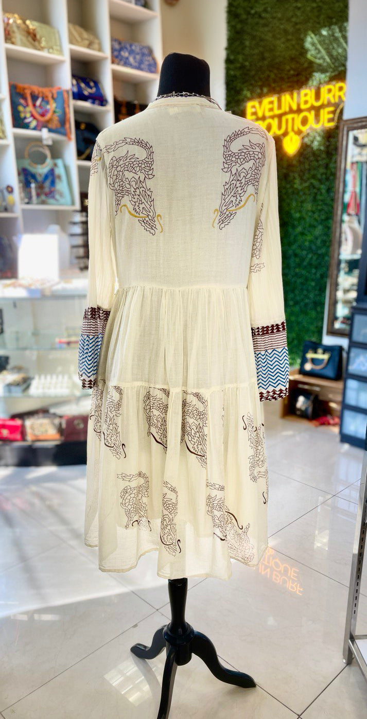 The airy multicolored Dress