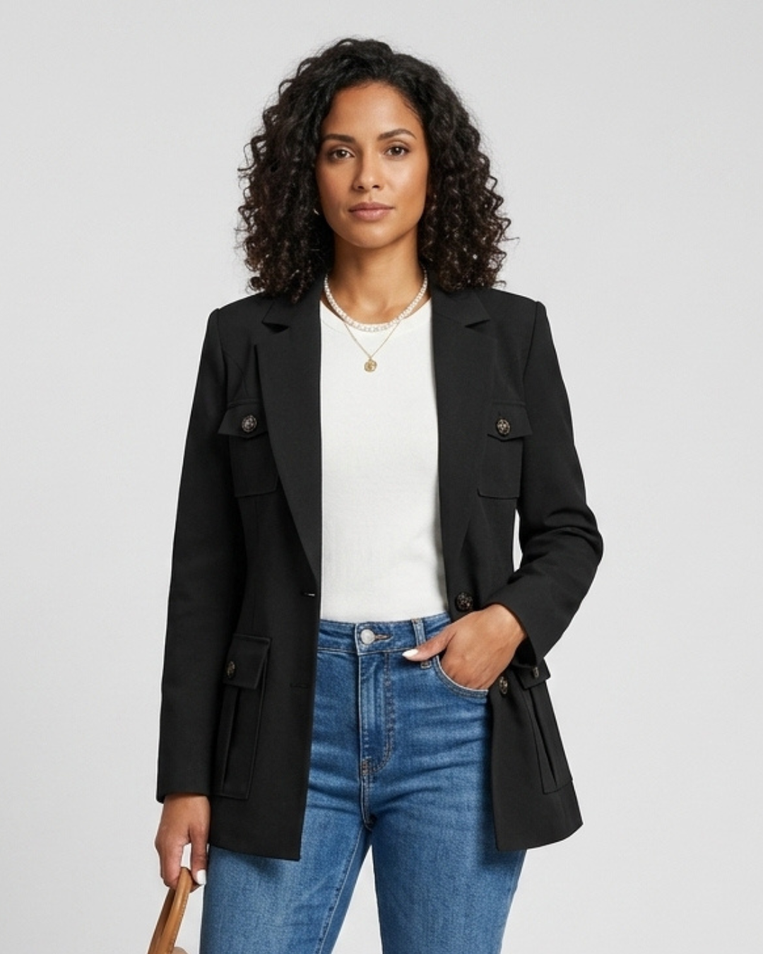 City Chic Utility Blazer