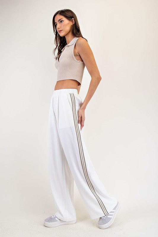 ALLY Contrast Stripe Track Pants