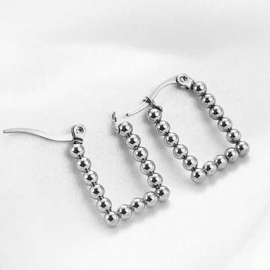 Small Square Beads Earrings