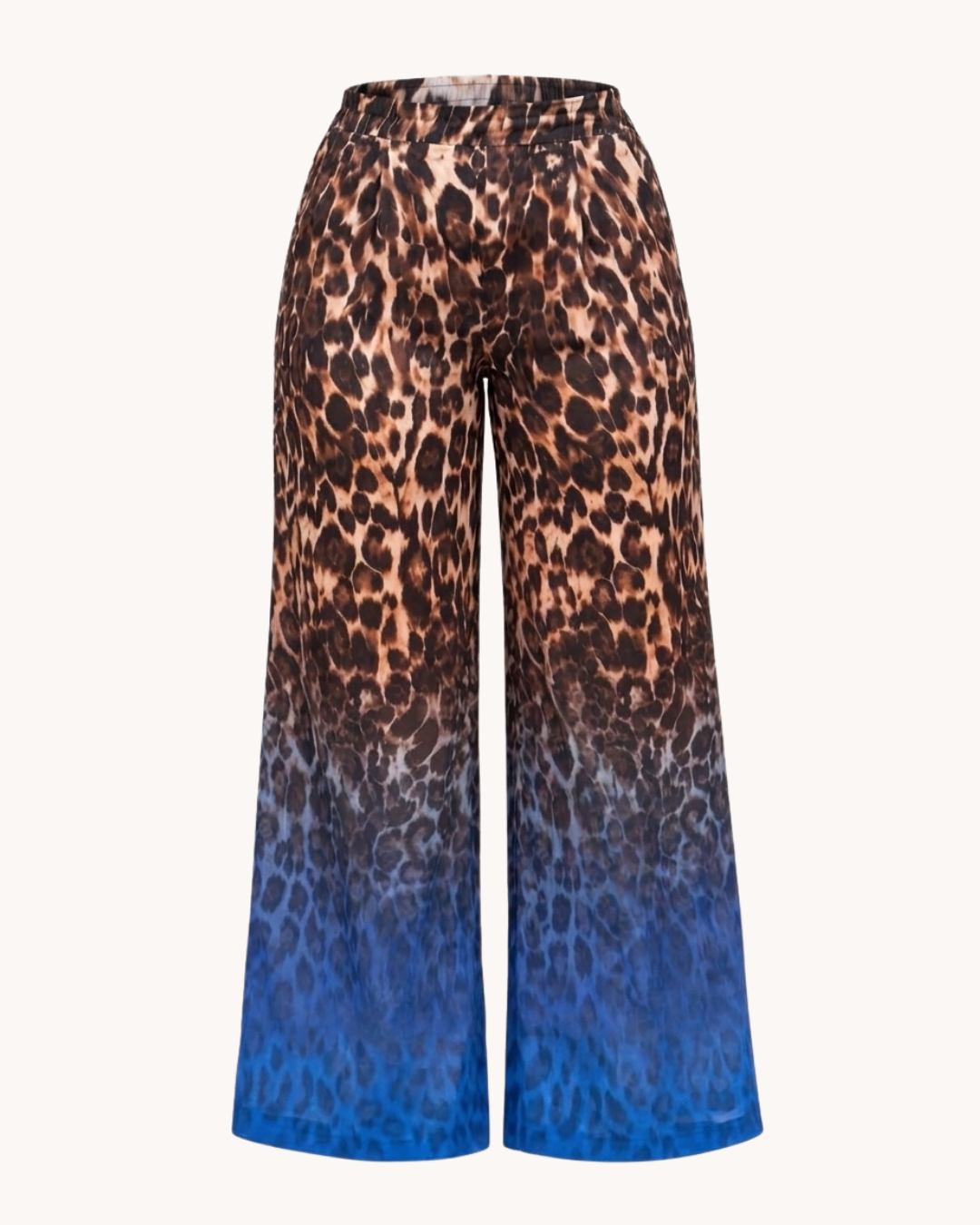 Wild Blue Ombre Animal Print Pants