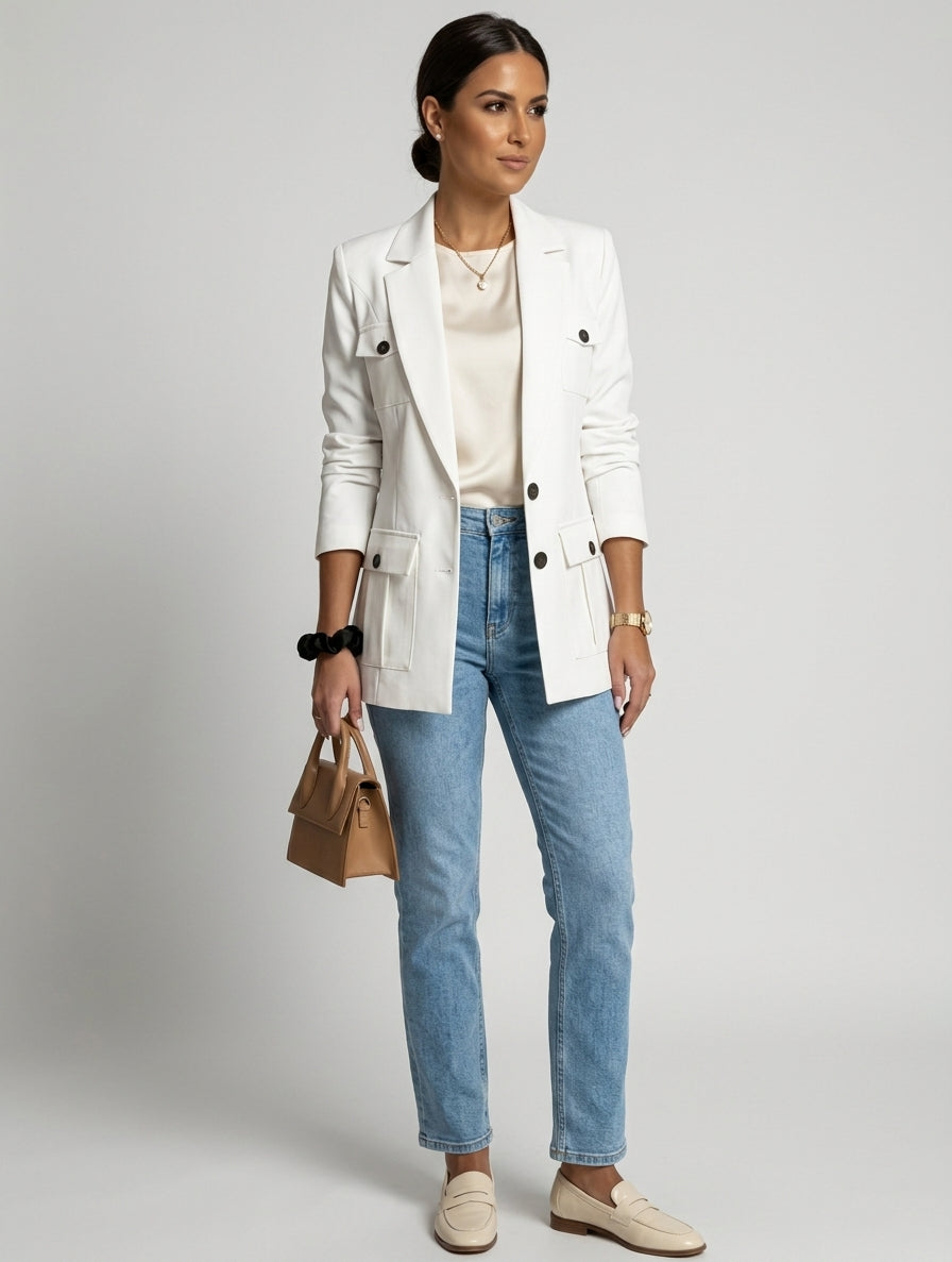 City Chic Utility Blazer