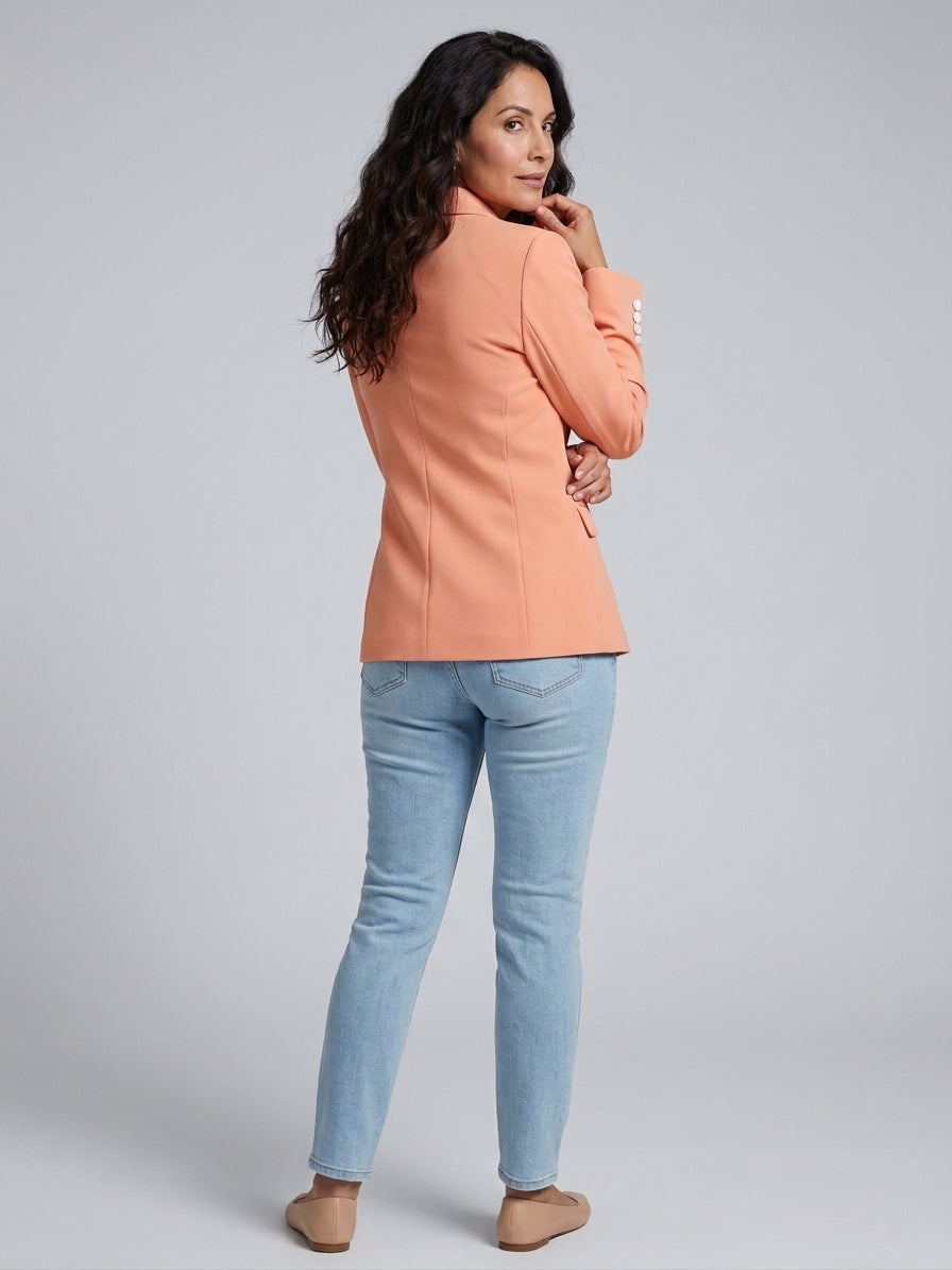 Blazer Single-Button Long Sleeve