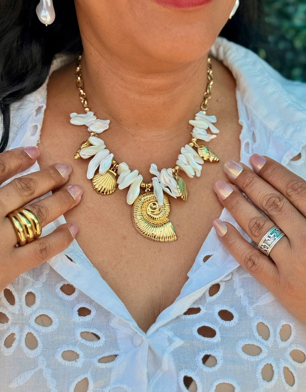 STARFISH DROP NECKLACE