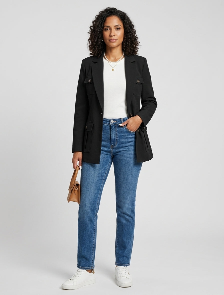 City Chic Utility Blazer