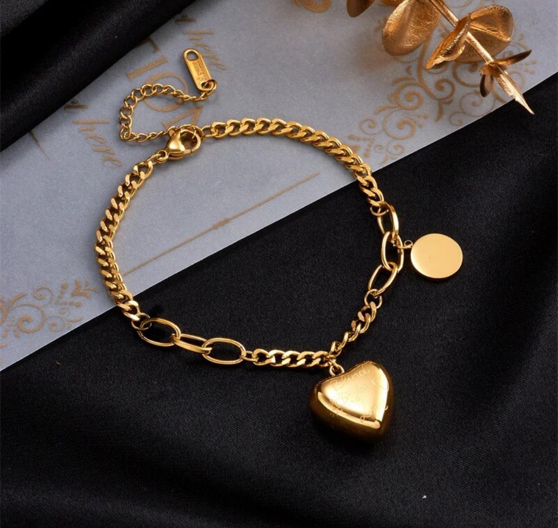 Love Heart Charm Bracelet