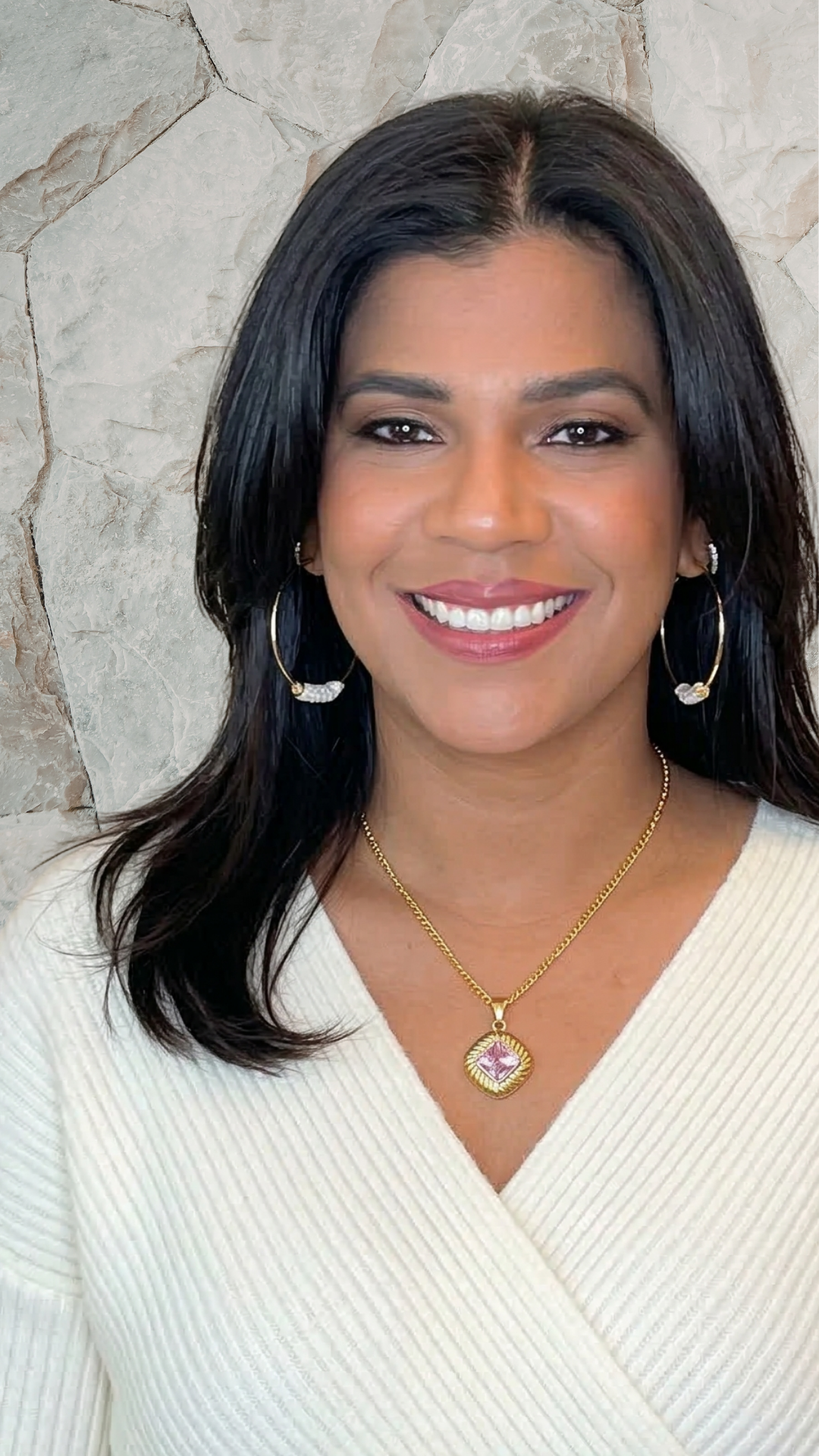 Retro Zircon Necklace Waterproof - Hypoallergenic