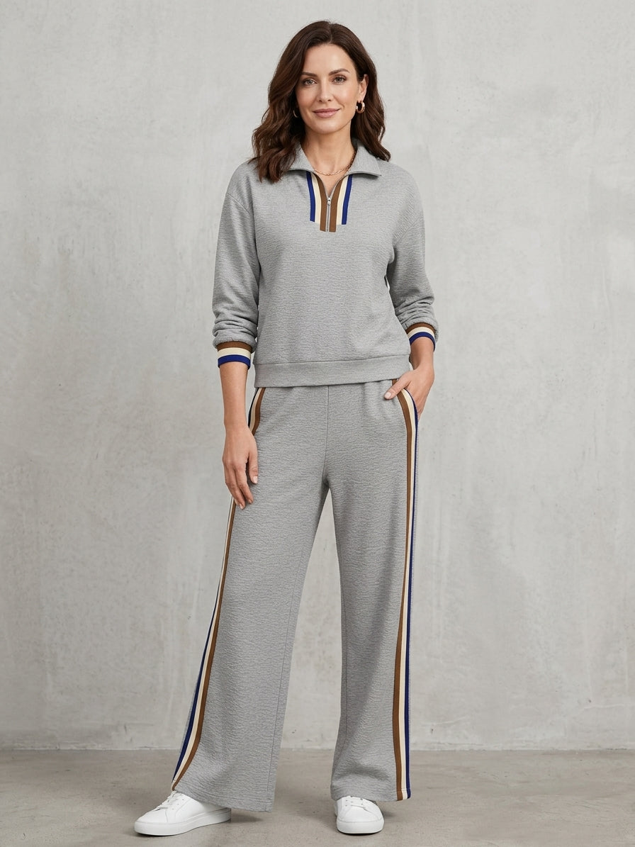 Modern Stripe Detail Lounge Set