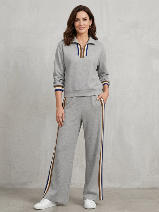 Modern Stripe Detail Lounge Set