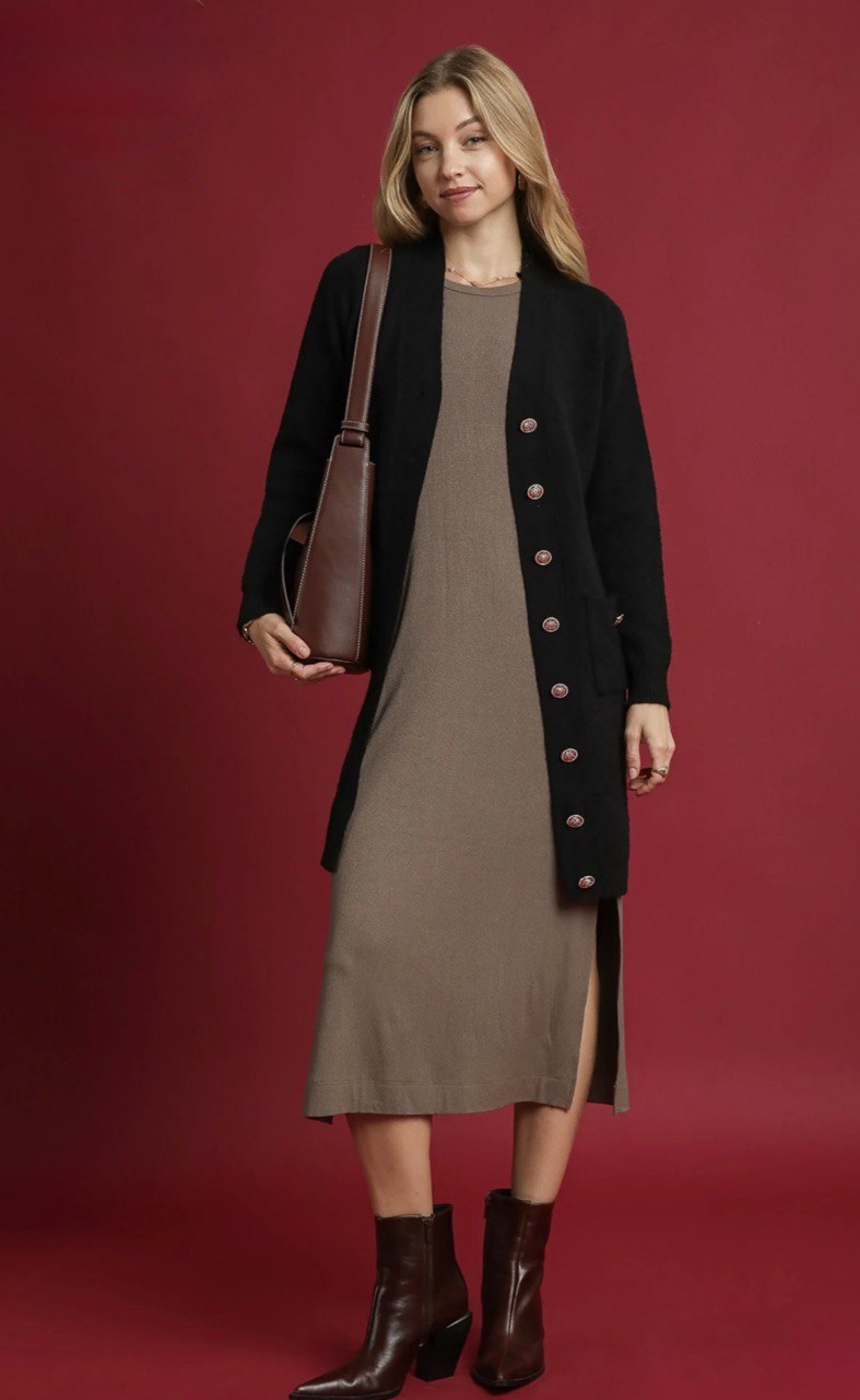 Cardigan Dress Sweater