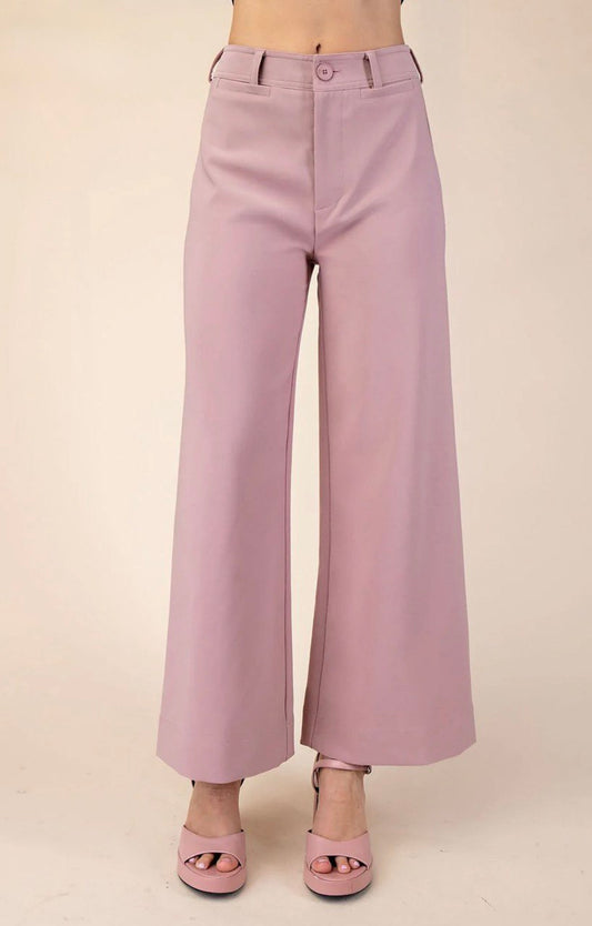 ROSÉ Crop Wide-Leg Pant
