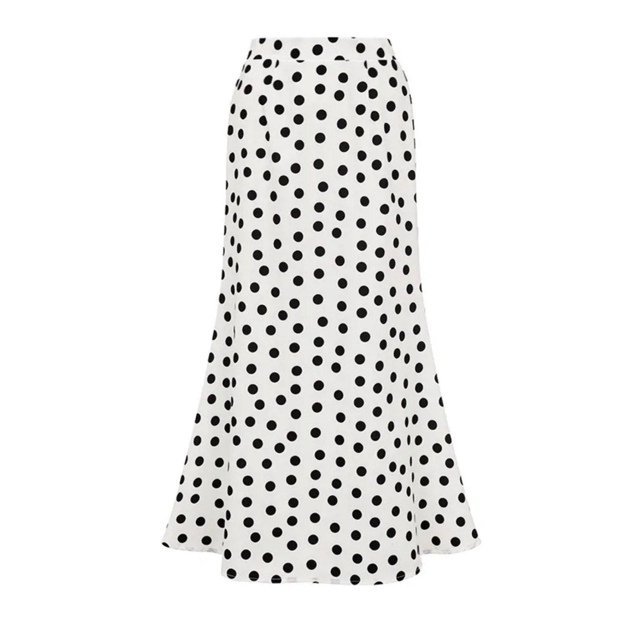 Vintage Glamour White & Black Polka Dot Swimsuit