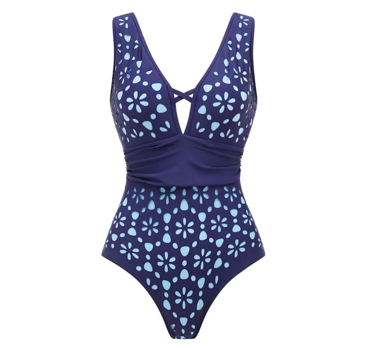 Blue Fish Swimsuit Set