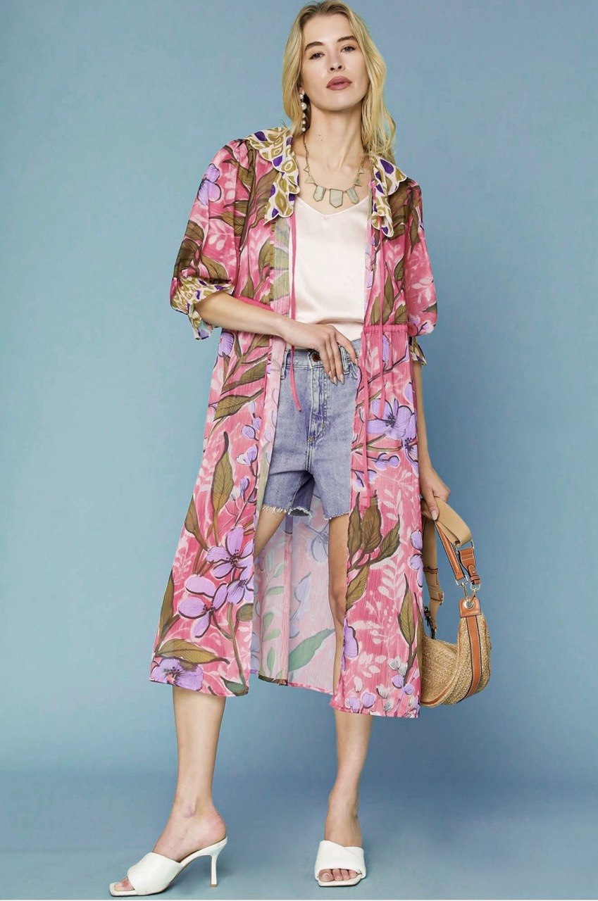 Floral Sheer Kimono