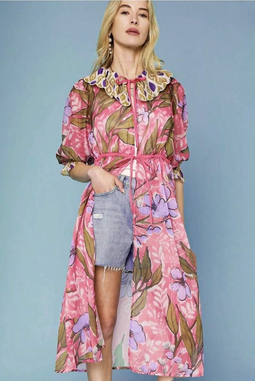 Floral Sheer Kimono