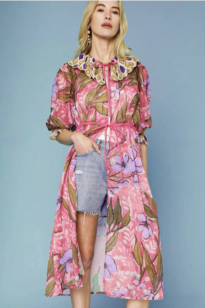 Floral Sheer Kimono