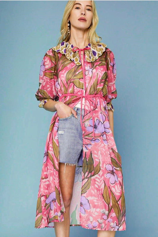 Floral Sheer Kimono